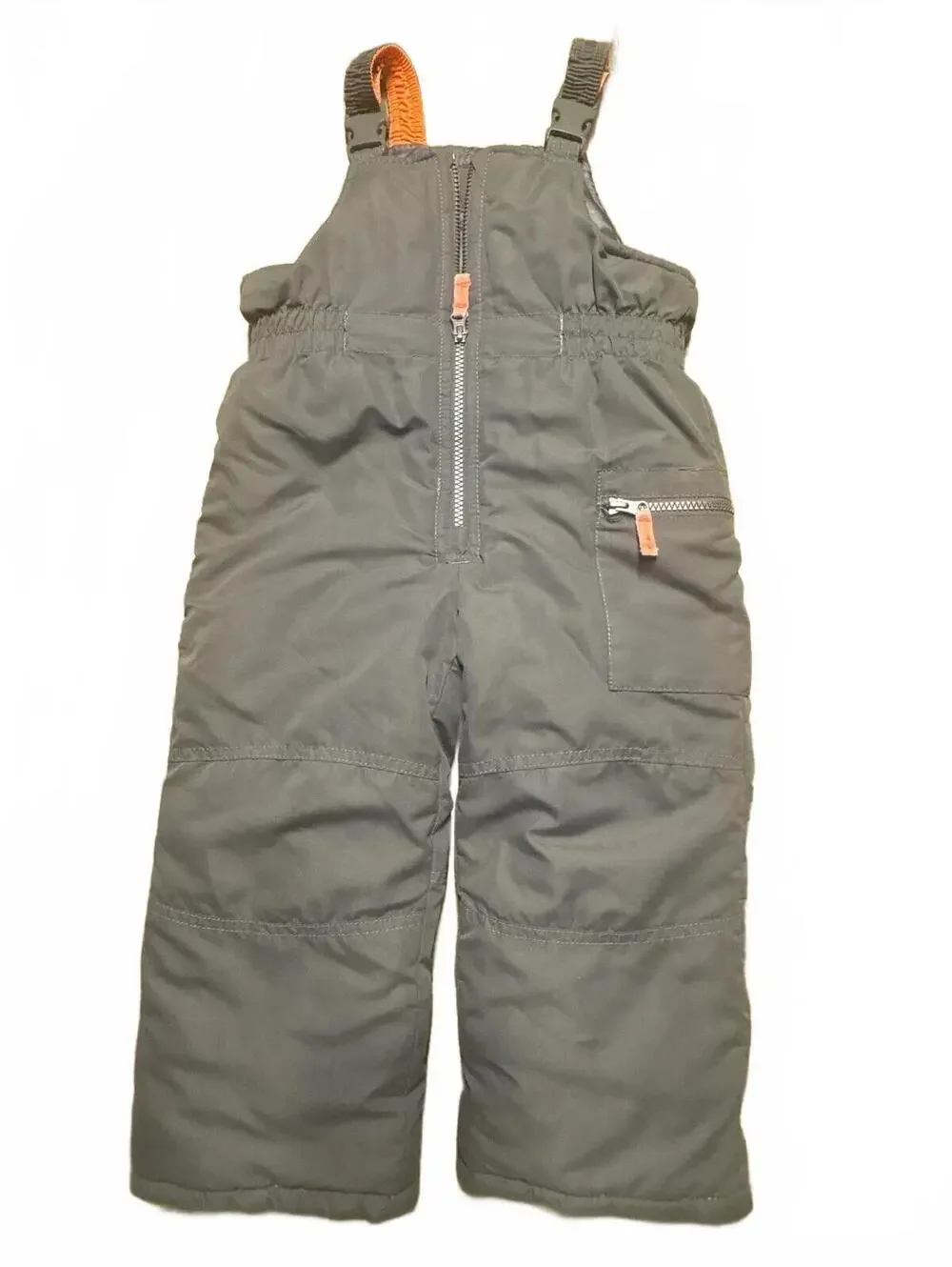 New Carter's Toddler 4T Gray Insulated Snow Bib Overalls Girls Boys Kids